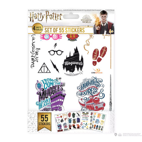 Conjunto de 55 pegatinas Harry Potter