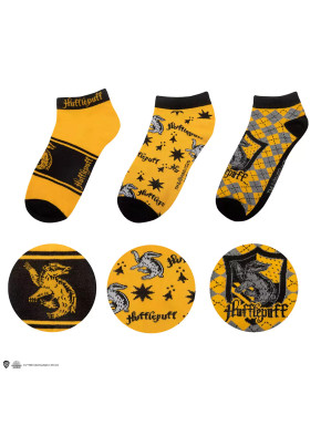 Set 3 pares de calcetines Hufflepuff Harry Potter