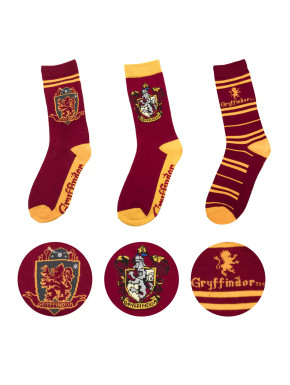 Set 3 pares de calcetines Gryffondor Harry Potter