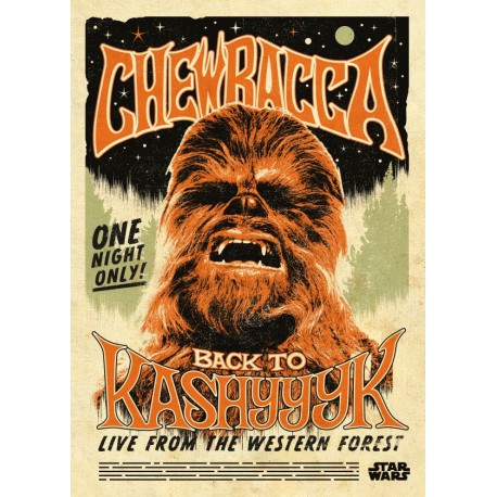 Poster metálico Star Wars Chewbacca