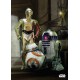 Poster metal Star Wars Droids