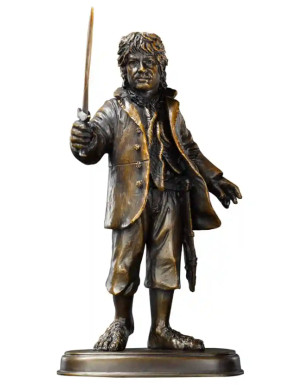 Figurine Bilbo Baggins Le Hobbit bronze Noble Collection