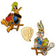 Set de pins Bugs y Pato Lucas Looney Tunes 100th