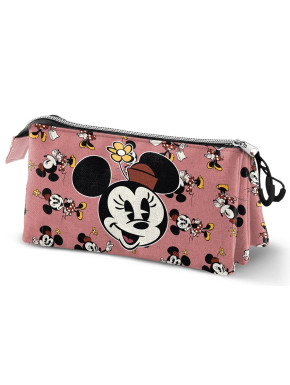 Trousse à crayons rose Minnie Mouse