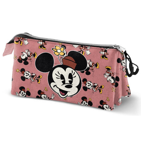 Trousse à crayons rose Minnie Mouse