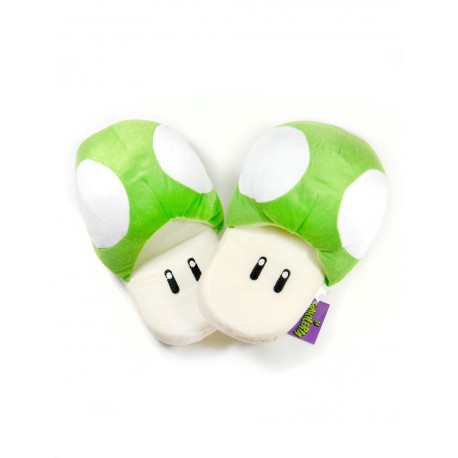 Super Mario zapatillas Mushroom verdes