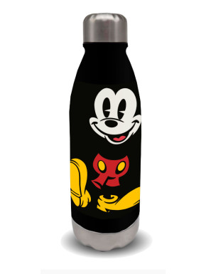 Botella Mickey Mouse Negro