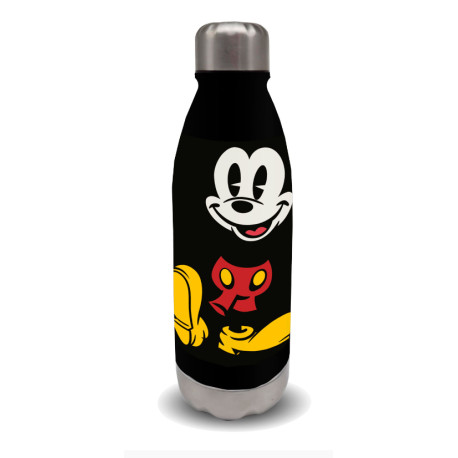 Botella Mickey Mouse Negro