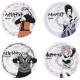 Set de 4 assiettes Naruto Shippuden