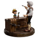 Pinocchio et Geppeto figurines de studio en fer