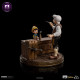 Pinocchio et Geppeto figurines de studio en fer