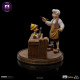 Pinocchio et Geppeto figurines de studio en fer