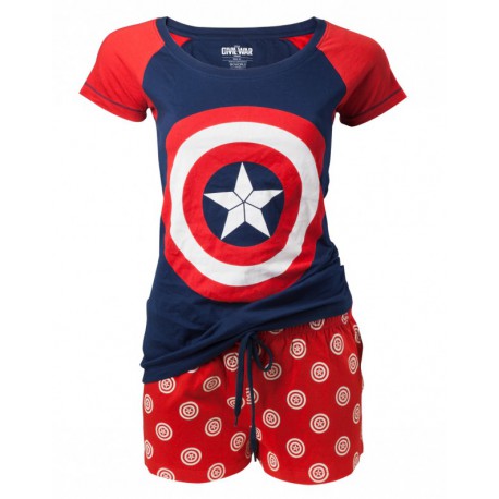Pijama chica Capitán América
