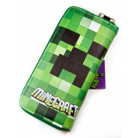 Minecraft portafoglio borsa Creeper