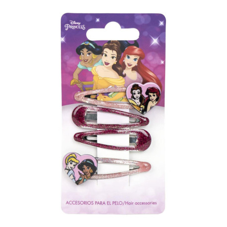 Clips para el pelo Princess set de 4 piezas