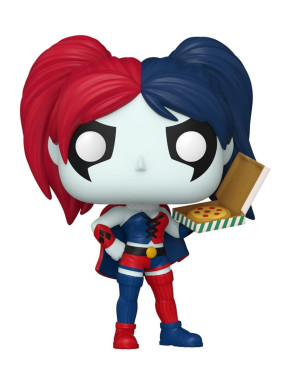DC Comics: Harley Quinn Takeover Figura POP! Heroes Vinyl Harley with Pizza 9 cm