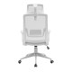 Chaise de jeu ergonomique Mars Gaming MGC Blanc