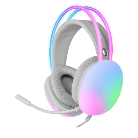 Auriculares 360° Mars Gaming MH-GLOW Flow Blanco