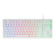 Teclado TKL H-Mech FRGB Mars Gaming MK023 Blanco