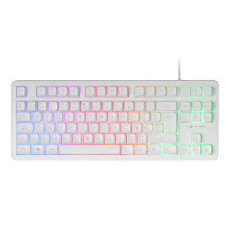 Teclado TKL H-Mech FRGB Mars Gaming MK023 Blanco