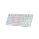 Teclado TKL H-Mech FRGB Mars Gaming MK023 Blanco