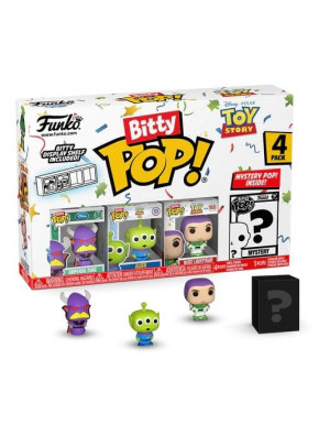 Toy Story Pack de 4 Figuras Bitty POP! Vinyl Zurg 2,5 cm