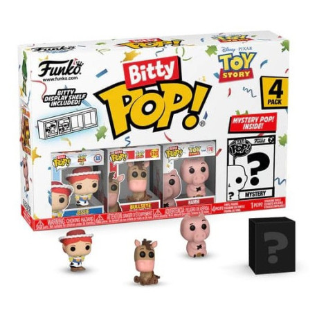 Toy Story Pack de 4 Figuras Bitty POP! Vinyl Jessie 2,5 cm