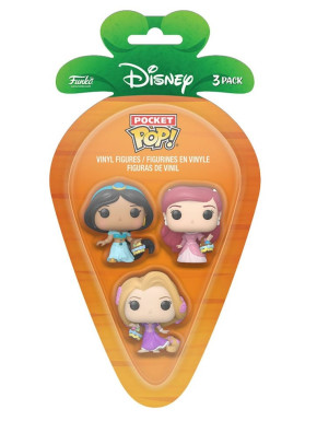 Disney Pack de 3 Figuras Pocket POP! Vinyl Disney Princess R/A/J 4 cm