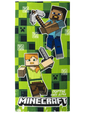Toalla de microfibra temática de Minecraft