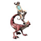 Tomb Raider Figura Mini Epics Lara Croft & Raptor 24 cm