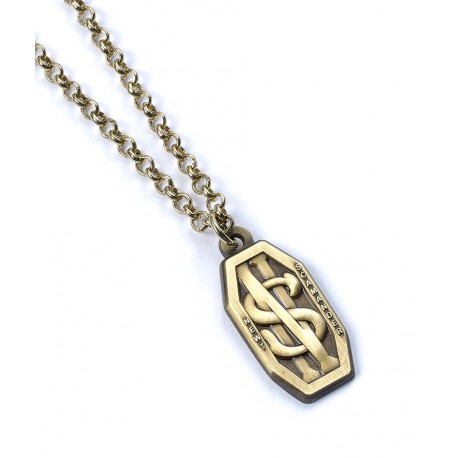 Pendant Newt Scamander logo brass