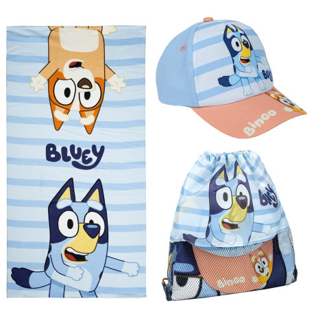 Toalla Set Saquito Bluey