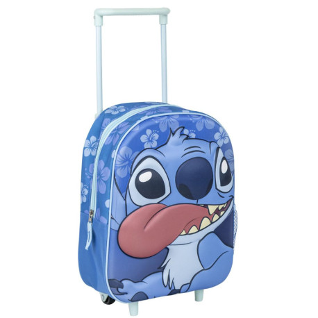 Sac à dos trolley 3D Stitch pour enfants, Disney