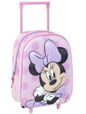 MOCHILA INFANTIL TROLLEY 3D MINNIE