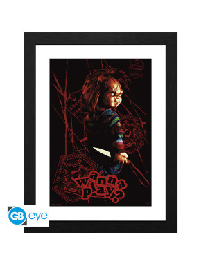 CHUCKY - Framed print "Wanna play" (30x40) x2