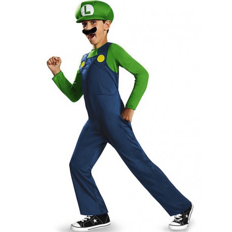sin embargo Alcalde profundo Disfraz niños Luigi Super Mario por 28 .50€ - lafrikileria.com