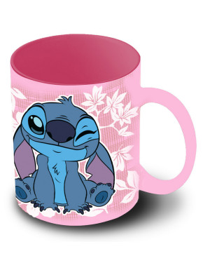 Taza Lilo y Stitch Rosa