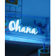 Lampe LED Ohana style néon 15 x 30 cm