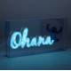 Lampe LED Ohana style néon 15 x 30 cm