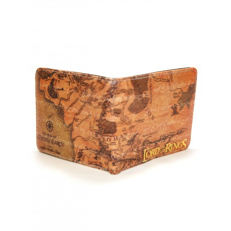 Carteira com mapa de O Senhor dos Anéis