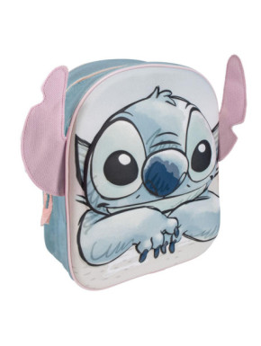 MOCHILA INFANTIL 3D APLICACIONES STITCH