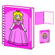 Cahier A5 Princesse Peach Super Mario