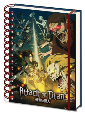 Cuaderno de espiral A5 Attack On Titan 21 x 15 cm