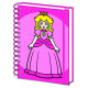 Cahier A5 Princesse Peach Super Mario