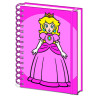 Cahier A5 Princesse Peach Super Mario
