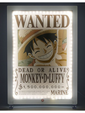 LAMPARA NEON 40 CM WANTED LUFFY ONE PIECE