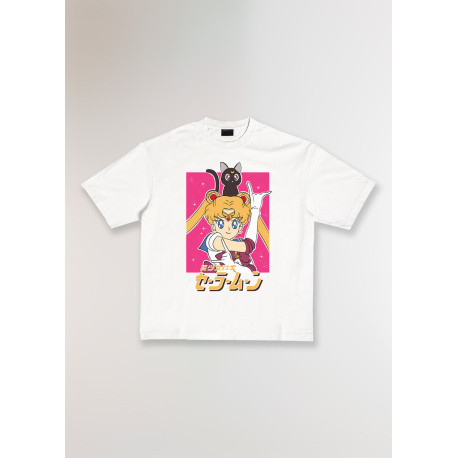 Camiseta Sailor Moon Serenity con Luna Made In Japan