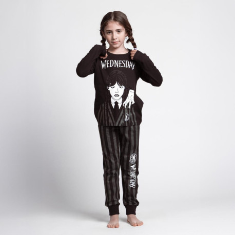 Pyjama long Wednesday en Single Jersey
