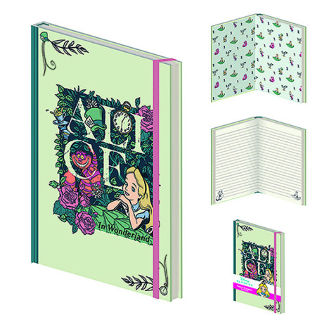 Cahier A5 "Alice's Adventures in Wonderland" (Les aventures d'Alice au pays des merveilles)