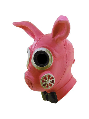 Masque de lapin pervers avec masque à gaz